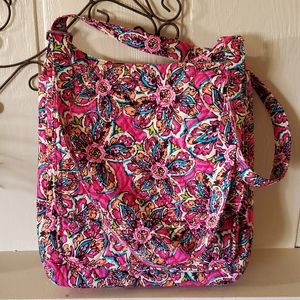 Vera Bradley Sunburst Floral Hipster Satchel Purse